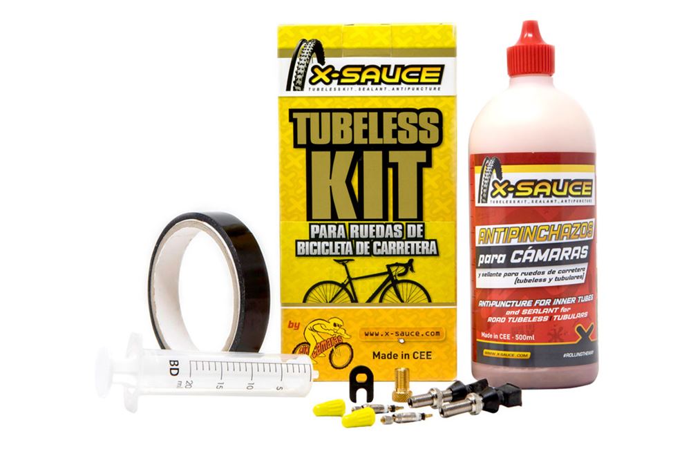 X-SAUCE KIT TUBELESS CARRETERA  - V. FINA - CINTA NEGRA 17