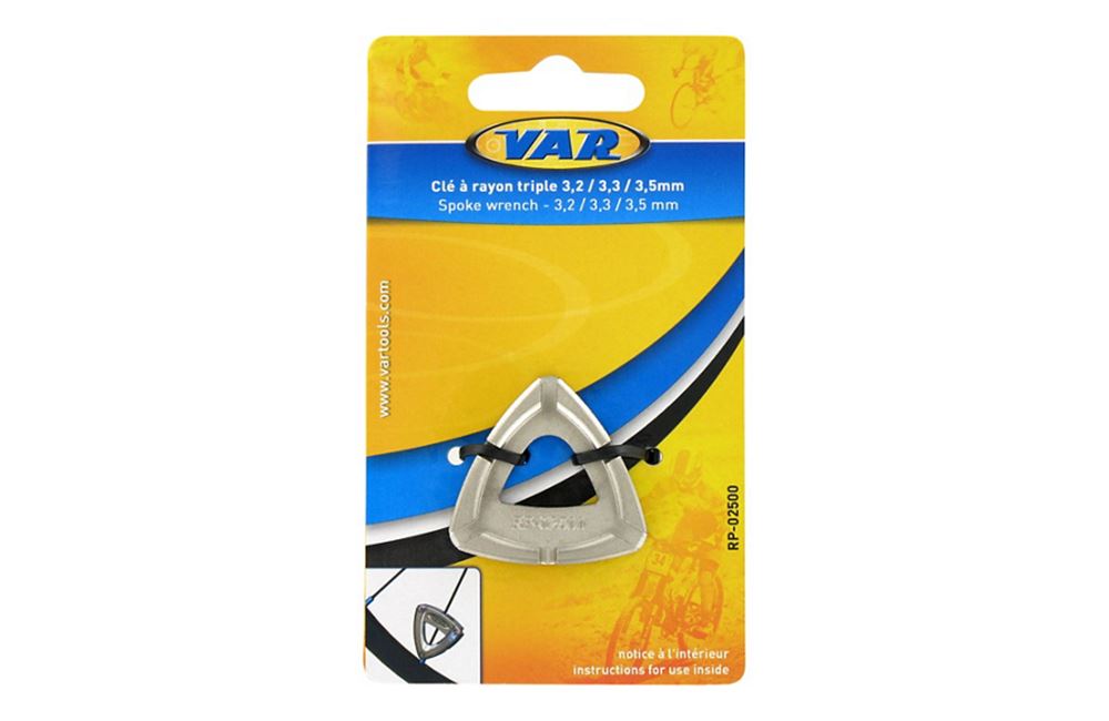 VAR TOOLS SPOKE WRENCH 3.2/3.3/3.5 MM CARDED