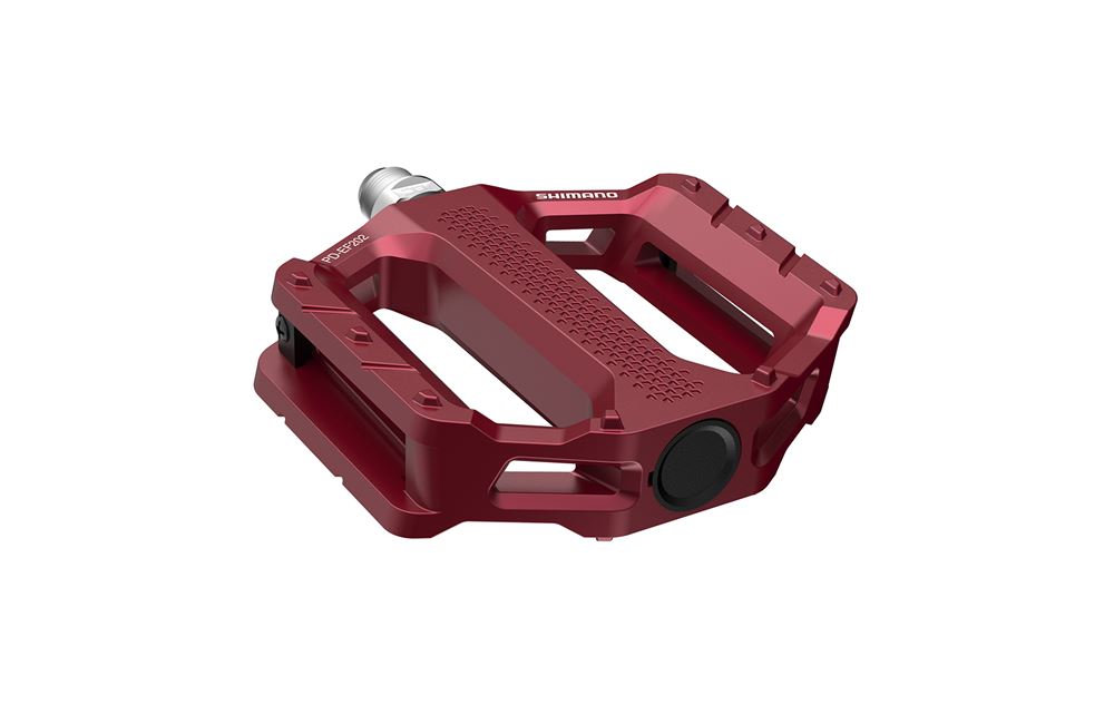 PEDALES SHIMANO PD-EF202 PLATAFORMA ROJO