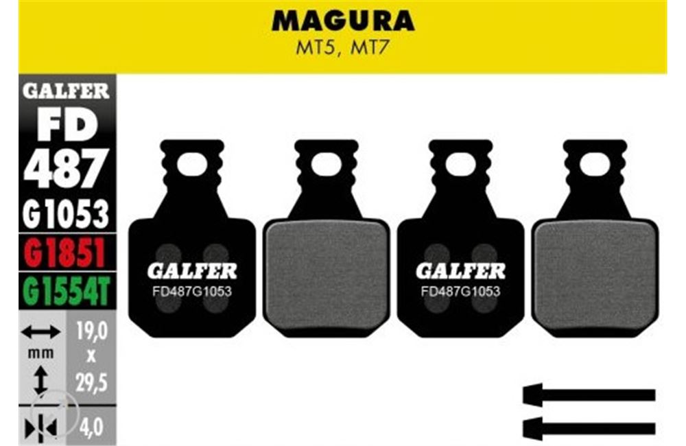 PASTILLAS FRENOS GALFER STD MAGURA NT5 MT7